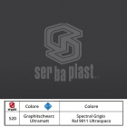 Serbaplast-Colori-serramenti-PVC-Spectral-Grigio-9011-Ultraopaco